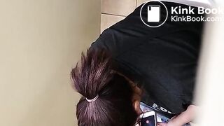 Pooping girl on spycam