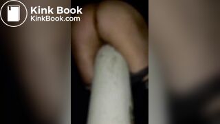 SHIT ON A POST NIGHT TIME OUTDOOR low quality