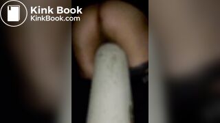 SHIT ON A POST NIGHT TIME OUTDOOR low quality