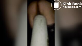 SHIT ON A POST NIGHT TIME OUTDOOR low quality