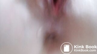 Blonde babe Lucy does a poop for you