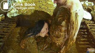 Betty and Frankys Cowshit Adventure - Blowjob in the manure channel