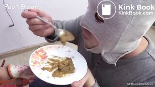 2 Enormous plates of poop for slave