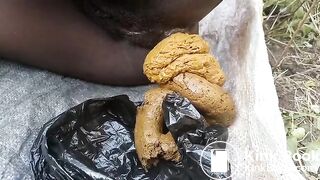 Biggest pile of poop from ebony goddess