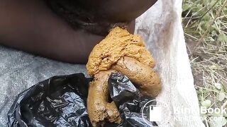 Biggest pile of poop from ebony goddess