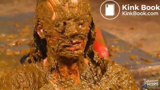 Betty has her whole face covered with cowshit