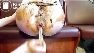 Lesbians enema fisting shitting and squirting