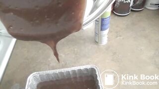 Chocolate Brownie Poop Cake