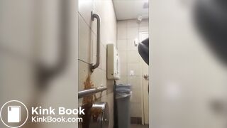 Public bathroom diarrhea explosion
