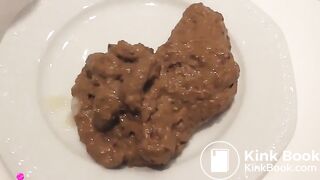 Delicious looking poop on plate