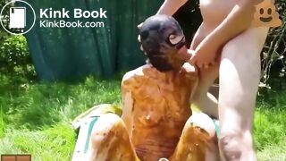 SCAT COUPLE GETTING GROSS IN THE GARDEN COMPILATION
