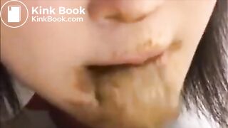 Sensual scat eating