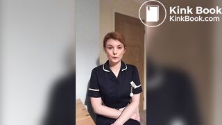 Strict nursing sister Hayley makes you eat her shit