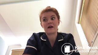 Strict nursing sister Hayley makes you eat her shit