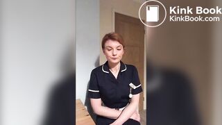 Strict nursing sister Hayley makes you eat her shit