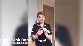 Strict nursing sister Hayley makes you eat her shit