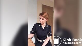 Strict nursing sister Hayley makes you eat her shit