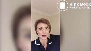 Strict nursing sister Hayley makes you eat her shit