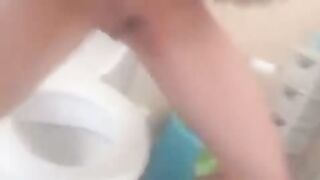 Girl pooing