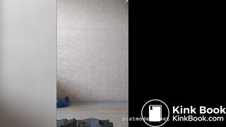 Pretty young redhead poops