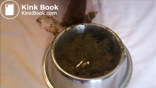 Fat woman shitting and masturbating with toy