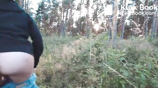 Big poop in the pine woods