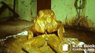 Halloween Sale - Betty and Frankys Cowshit Adventure - scat couple fucking in cow shit on a farm