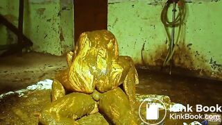 Halloween Sale - Betty and Frankys Cowshit Adventure - scat couple fucking in cow shit on a farm