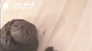 Hot ass babe shitting a big load