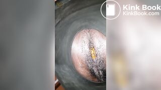 An unusual toilet chair
