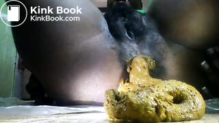 Ebony's huge mushy shit