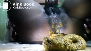 Ebony's huge mushy shit