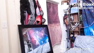 BBW girl pisses and poops in her panties