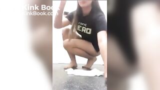 girl eats her own shit