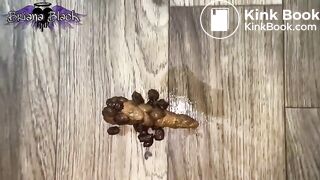 Briana's hard constipated poop