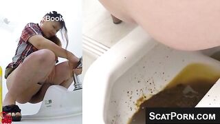 AsianWomenDestroyTheToiletsWithTheirMessyScatOnWebcam