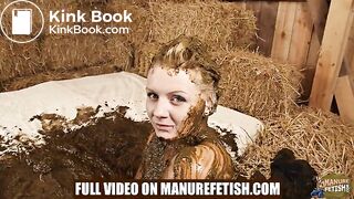 City Girl Emily Manure Spa Teaser - playing in cowshit