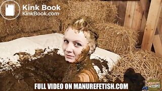 City Girl Emily Manure Spa Teaser - playing in cowshit