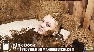 City Girl Emily Manure Spa Teaser - playing in cowshit