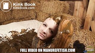 City Girl Emily Manure Spa Teaser - playing in cowshit