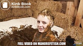 City Girl Emily Manure Spa Teaser - playing in cowshit