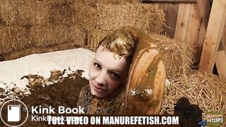 City Girl Emily Manure Spa Teaser - playing in cowshit
