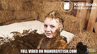 City Girl Emily Manure Spa Teaser - playing in cowshit