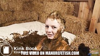 City Girl Emily Manure Spa Teaser - playing in cowshit