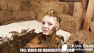 City Girl Emily Manure Spa Teaser - playing in cowshit