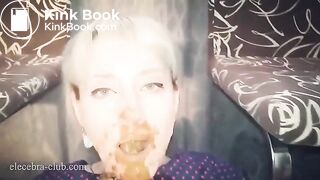 Elecebra - smelly bitter diahrrea and cock juice swallowing