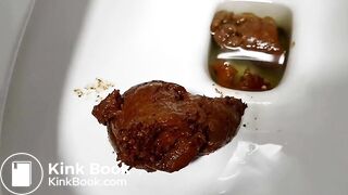 Very thick unflushable poop