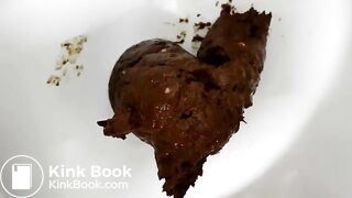 Very thick unflushable poop