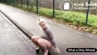 OUTDOOR SCAT SHIT & PISS SLUTS COMPILATION