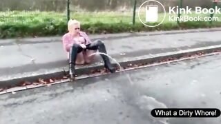 OUTDOOR SCAT SHIT & PISS SLUTS COMPILATION